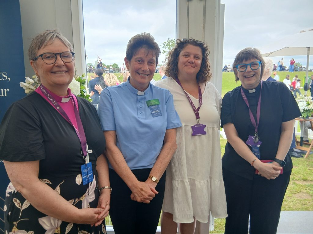 The Bishop of Grimsby The Rt Revd Jean Burgess, Rev Catherine Wylie, Emma Camm, The Venerable Eleonor Robertshaw Archdeacon of Stow & Lindesy