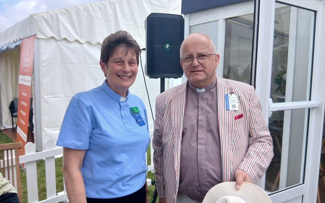 Revd. Catherine Wylie and Revd Alan Robson at the Lincs Show 2026