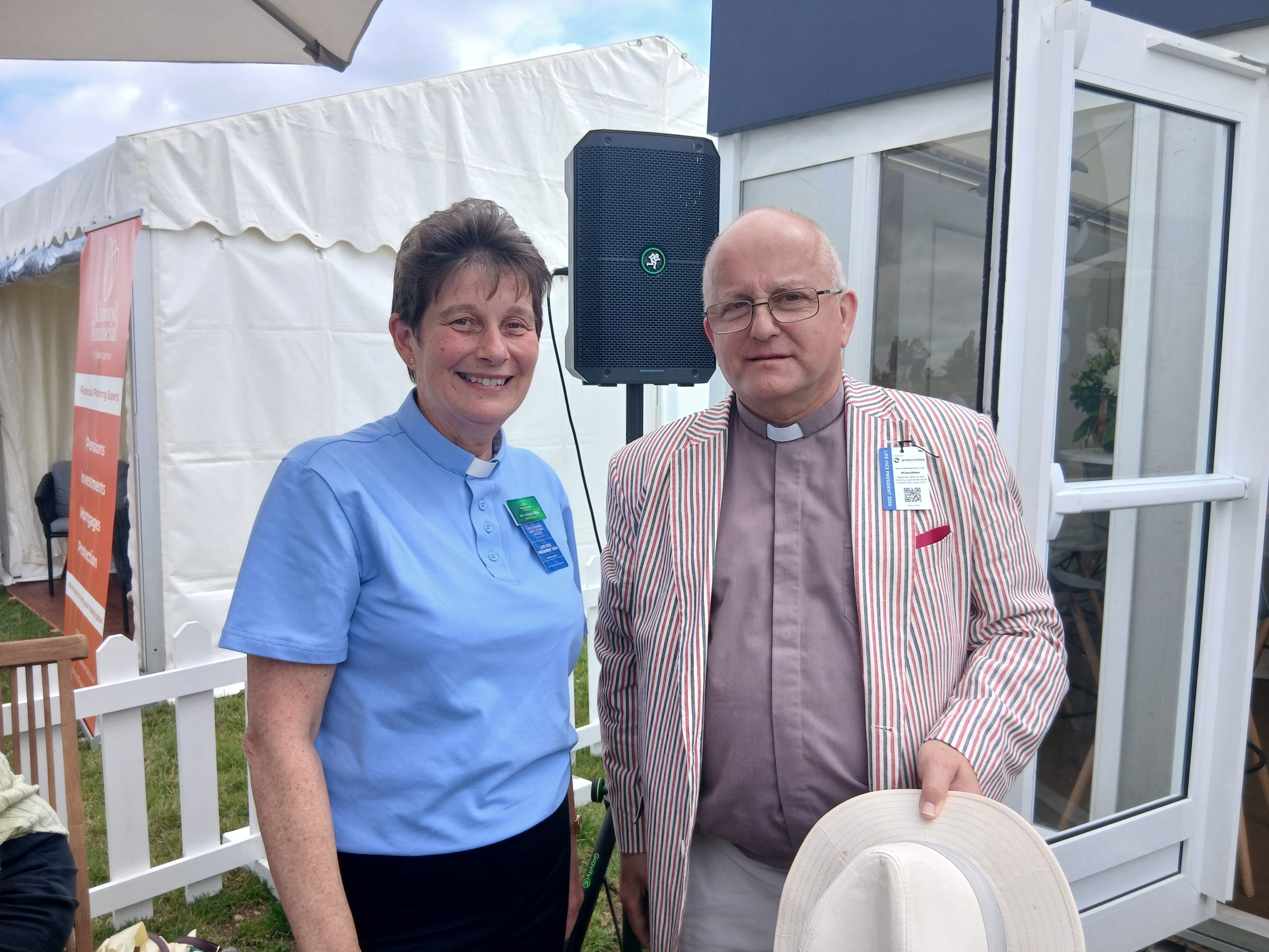 Revd. Catherine Wylie and Revd Alan Robson at the Lincs Show 2026